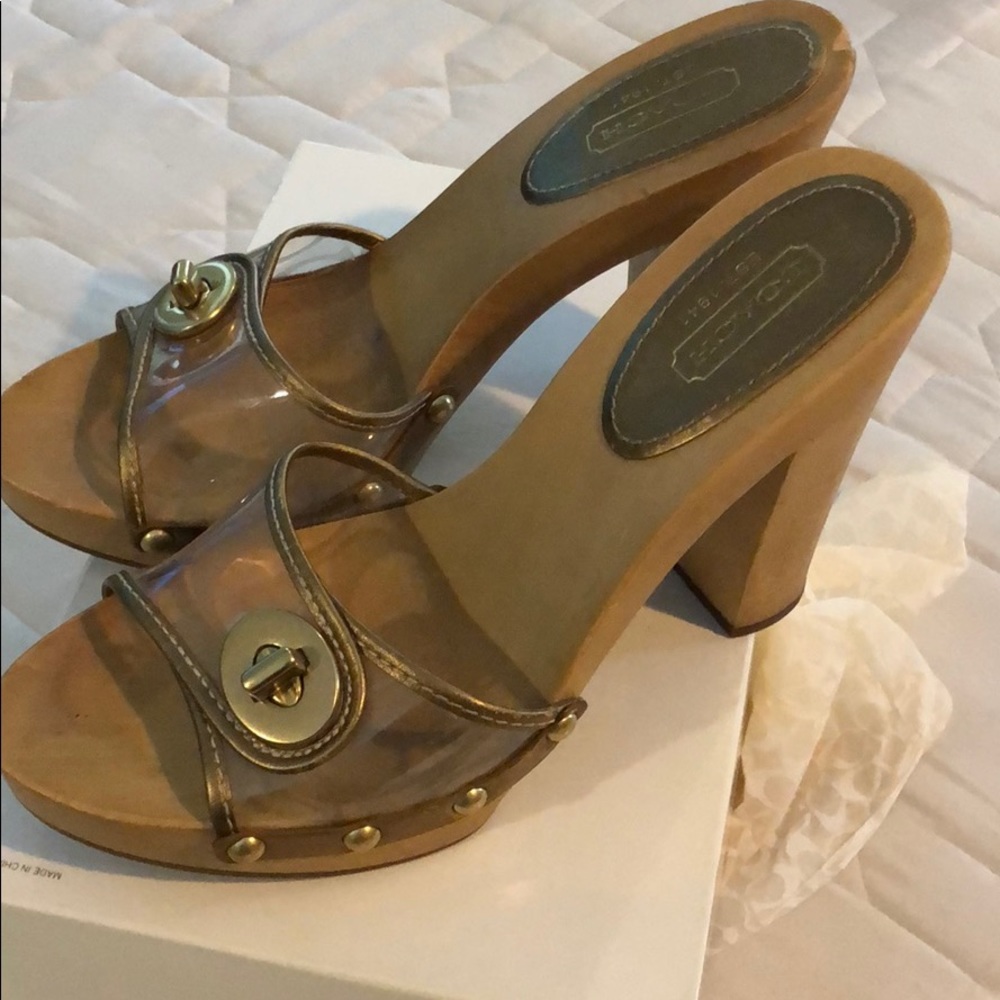 Coach Cagney heel slide slippers